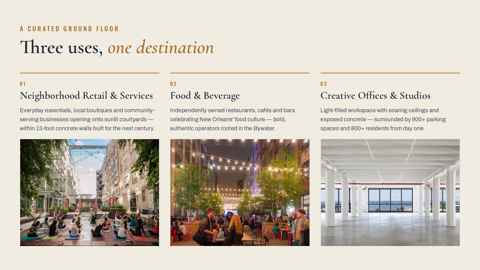 Bywater Navy Yard leasing flyer — page 3